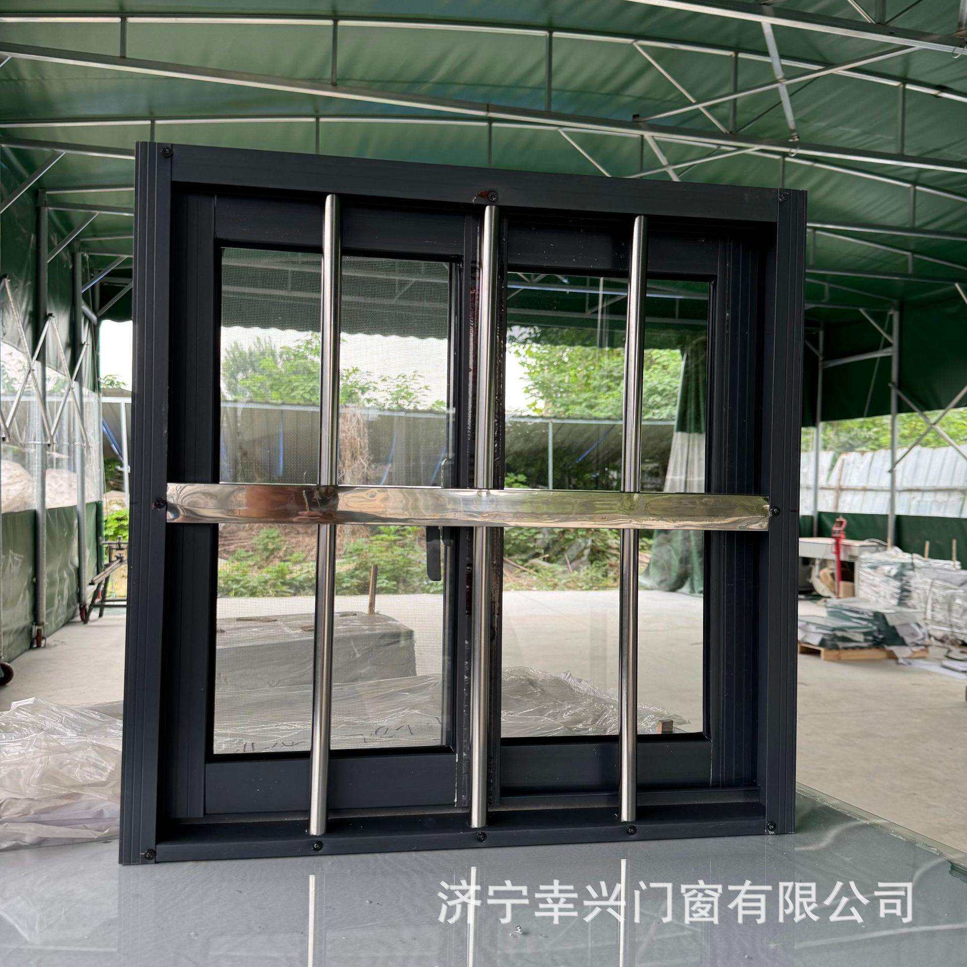 铝合金窗户农村自建房用通风窗厕所窗厨房用钢化推拉窗户养殖厂窗