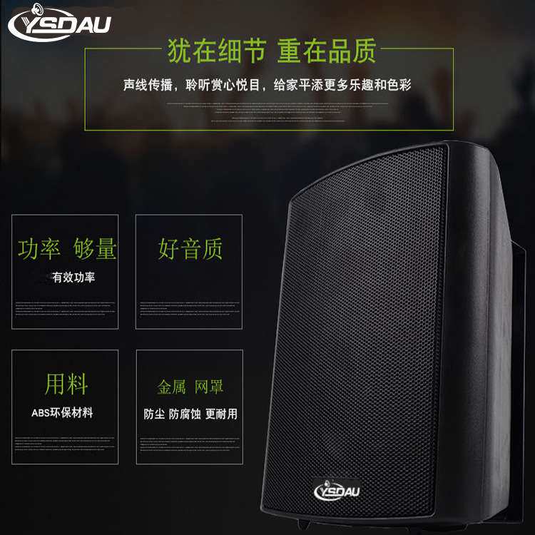 挂壁音响扬声器定压定阻公共广播音箱背景音乐低音效果好