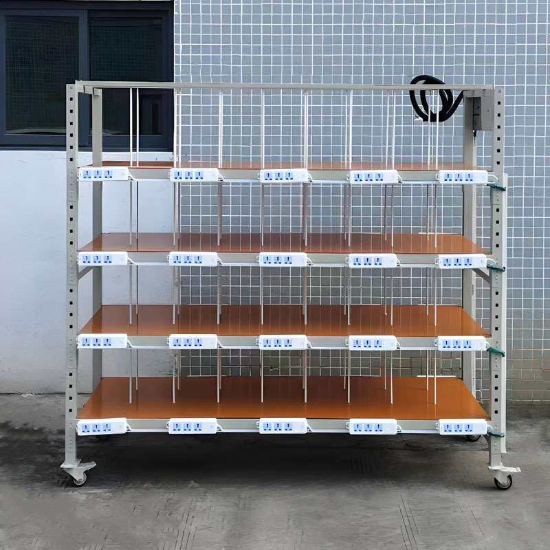 电子产品老化架测试架多层带轮可移动周转车多功能防静电货架