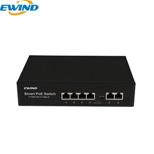 4+2百兆100MPoE交换机环网千兆PoE供电接入电能