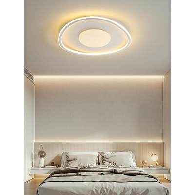 简约现代led吸顶灯创意卧室灯圆形小客厅灯北欧餐厅书房房间灯具
