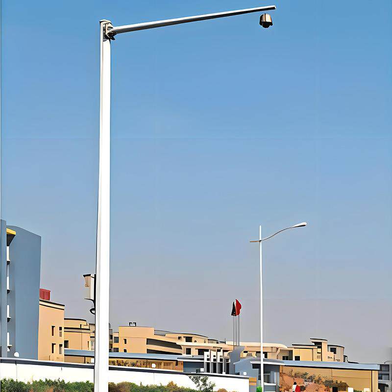 监控杆 道路高速路灯杆八角监控立杆 小区户外L型道路监控信号杆