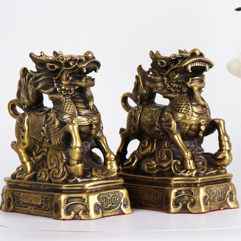 杨铜记 铜如意财富麒麟 祥瑞麒麟献瑞  祥瑞麒麟