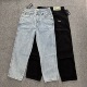 滑板潮Dime PANTS刺绣牛仔长裤 BAGGY 直筒潮牌纯棉宽松DENIM