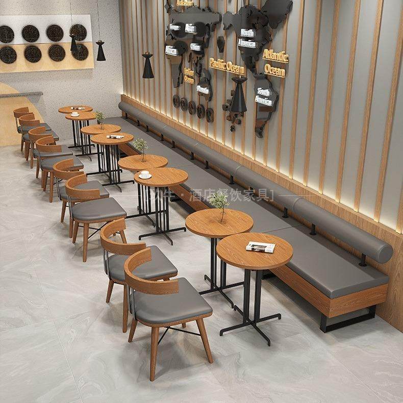 简约实木餐厅奶茶店咖啡厅桌椅茶楼卡座休闲洽谈区接待桌椅组合,鲜花速递/花卉仿真/绿植园艺,割草机/草坪机,淘宝优惠券,粉丝福利购,淘宝优惠卷