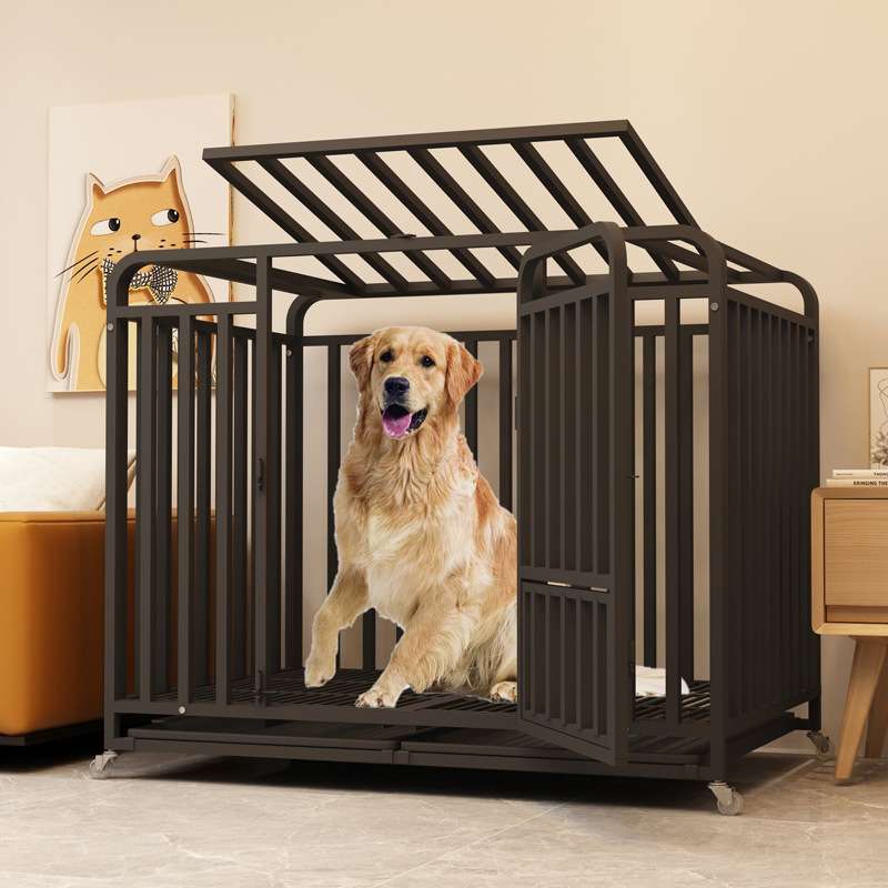 加粗全方管狗笼子 狗笼大型犬铁笼狗房子室内宠物狗窝笼子大号