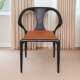 餐椅高端黑胡桃色椅子北欧复古轻奢椅简约现代家用书桌椅