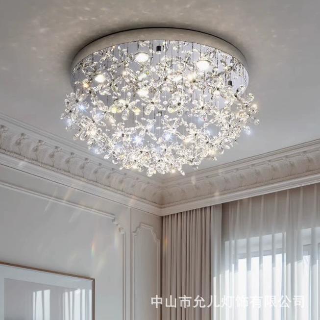 法式水晶餐吊灯现代简约家用餐厅灯轻奢大厅主灯设计师饭厅餐桌灯