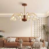 法式 复古灯具 复古中古吊灯客厅灯大气餐厅卧室灯大厅房间主卧美式