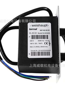 威索（Weishaupt）双极点火变压器W-ZG02 2*9KV 20mA燃烧机配件