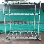 物料架 仓储货架 厂家供应线棒工具车 精益管推车