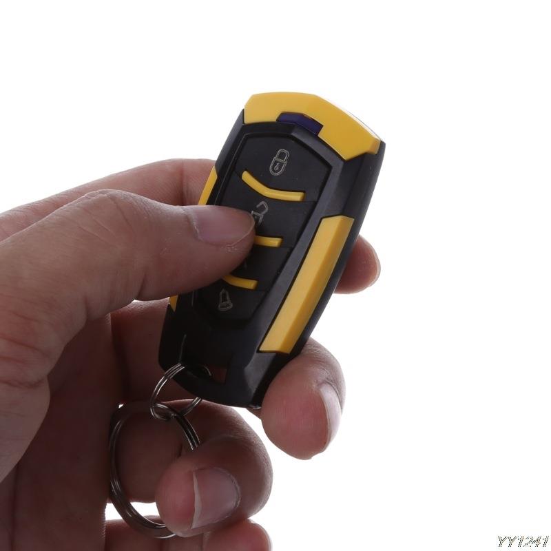厂家直销 12V汽车自动报警器远程门锁汽车防盗器单向防盗器开尾箱
