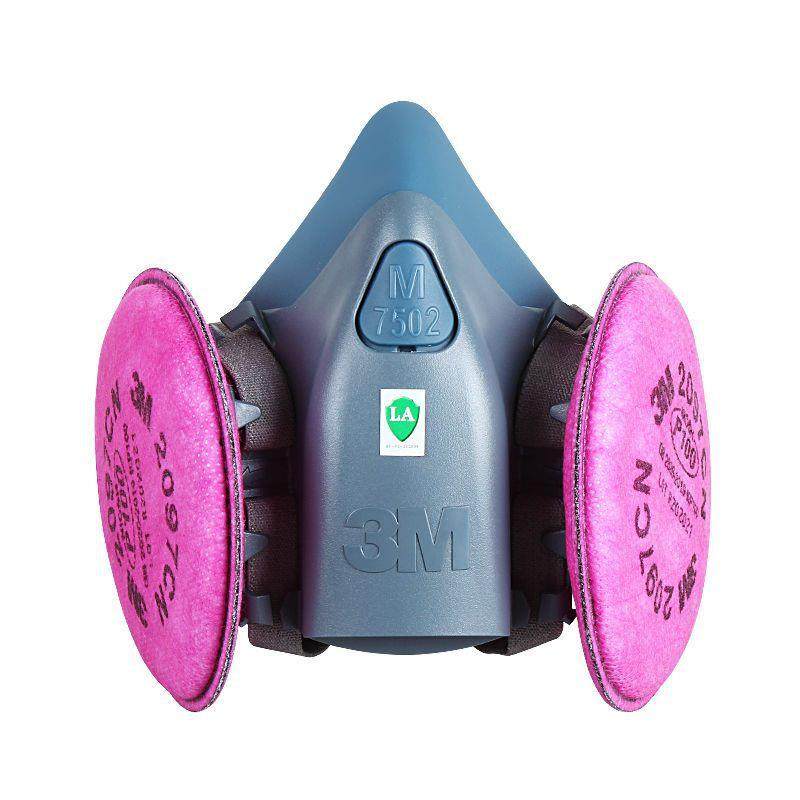 3M防护面具7502配2097防灰尘雾霾PM2.5颗粒物工业有机蒸气异味