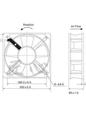 XYLFAN YL20060HBL 380/420V 0.18A 20厘米 220V 散热风机
