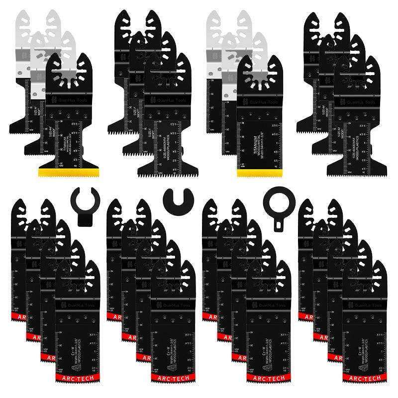 30pc混合万用宝锯片套装摆动锯片电动工具配件切割铁钉铝板铁皮