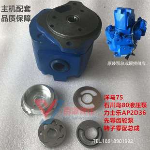 洋马75石川岛80液压泵齿轮泵AP2D36先导泵转子总成挖掘机尾泵配件