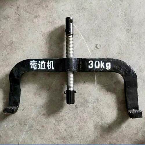 矿用轨道弯轨器 便携式手动螺旋形弯道机 简易型轻轨调直弯曲机