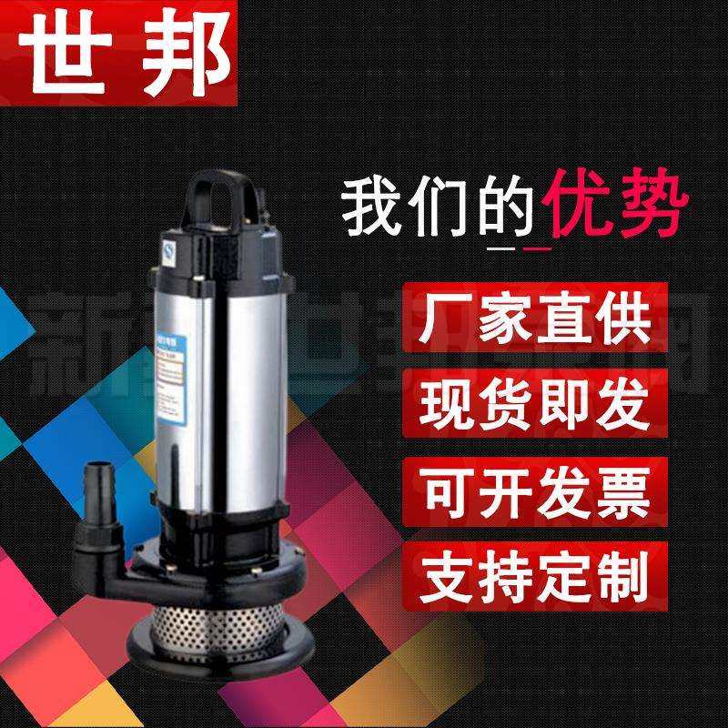 A型不锈钢污水泵 家用自动抽水泵农用灌溉小型不锈钢潜水泵220V