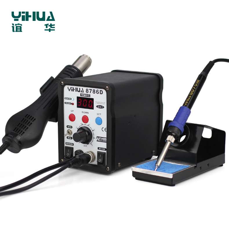 厂家 谊华YIHUA-8786D升级版焊台二合一 热风拆焊台二合一