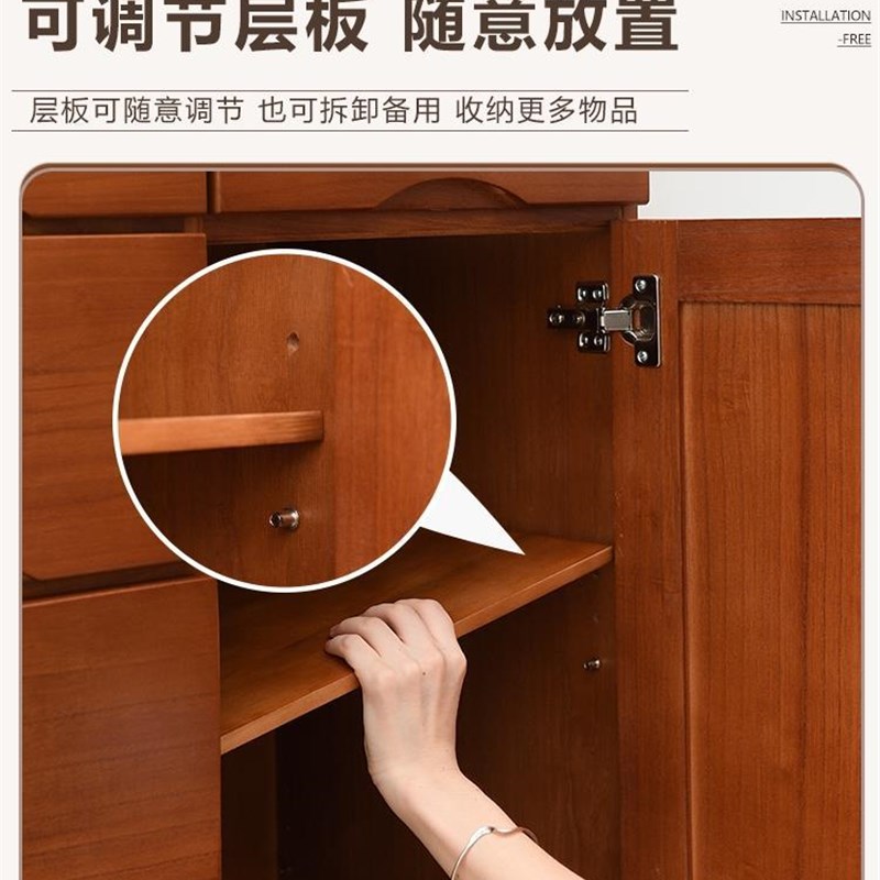 实木五斗柜简约现代储物柜卧室收纳柜客厅抽屉柜七斗收纳柜子斗柜