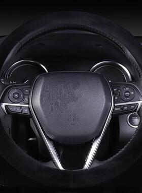 軒太狼适用大众途岳探岳迈腾帕萨特速腾途昂短毛绒方向盘套冬季保
