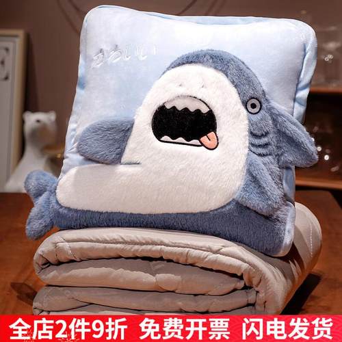 达克鸭日式抱枕被子两用空