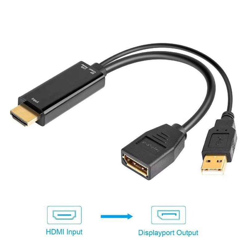 HDMI2.0b公头转DP1.4母头