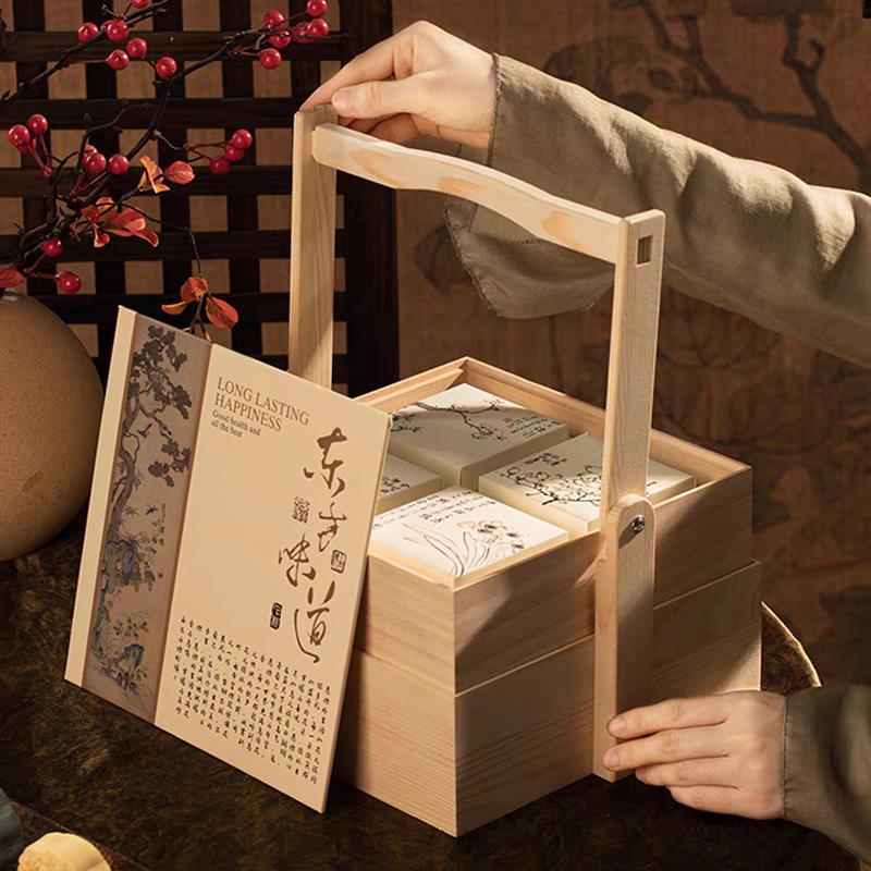 木质包装盒精品礼盒送礼坚果糕点礼盒春节酒水包装盒茶叶包装盒