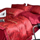 轻奢风160支长绒棉四件套数码 印花全棉被套床单床上用品4