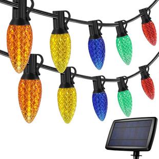 饰圣诞婚庆节日灯串 户外庭院装 LED灯串 太阳能G40灯串 厂家直供