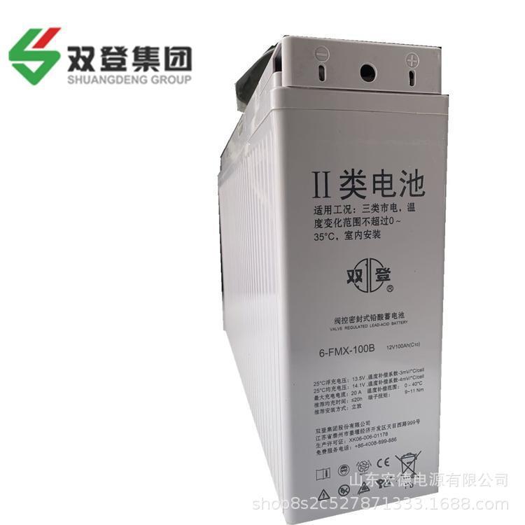 双登蓄电池 6-FMX-100B 狭长型12V100AH 通信电源48V电池组