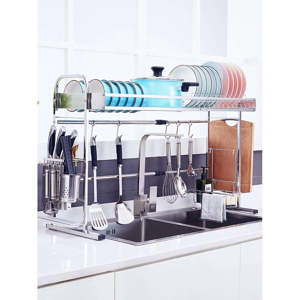水槽架304不锈钢洗碗池碗架厨房置物架沥水碗筷水池收纳滤储物