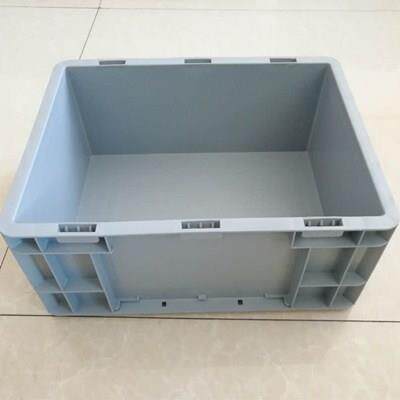 上海厂家D6428平底塑料加厚物流箱五菱汽车配件使用周转箱