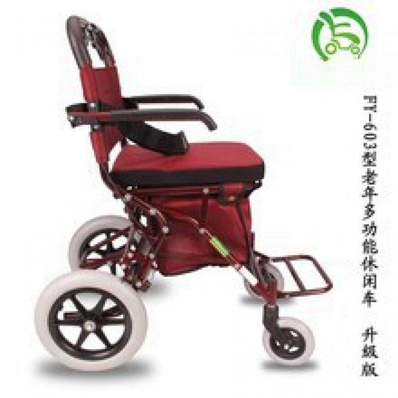 EU89老年手推车代步手扶助行车座椅轻便折叠老人推车可推坐