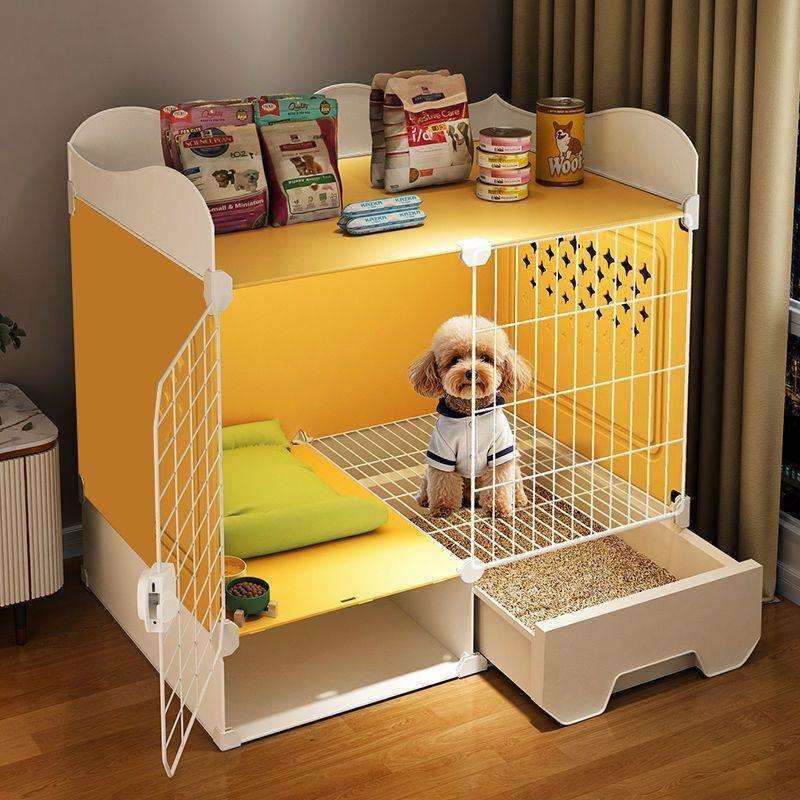 新型狗笼子小型犬专用一室一厅一卫大空间带厕所分离狗窝豪华别墅