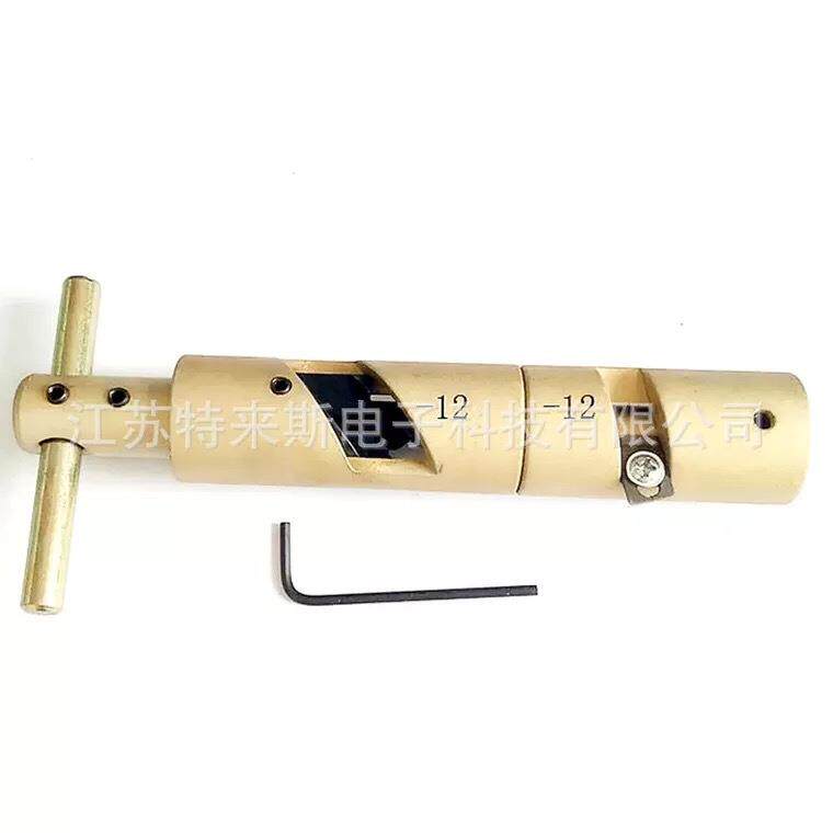 有线电视铝管电缆75-12连接器 掏空器一体掏空剥皮工具