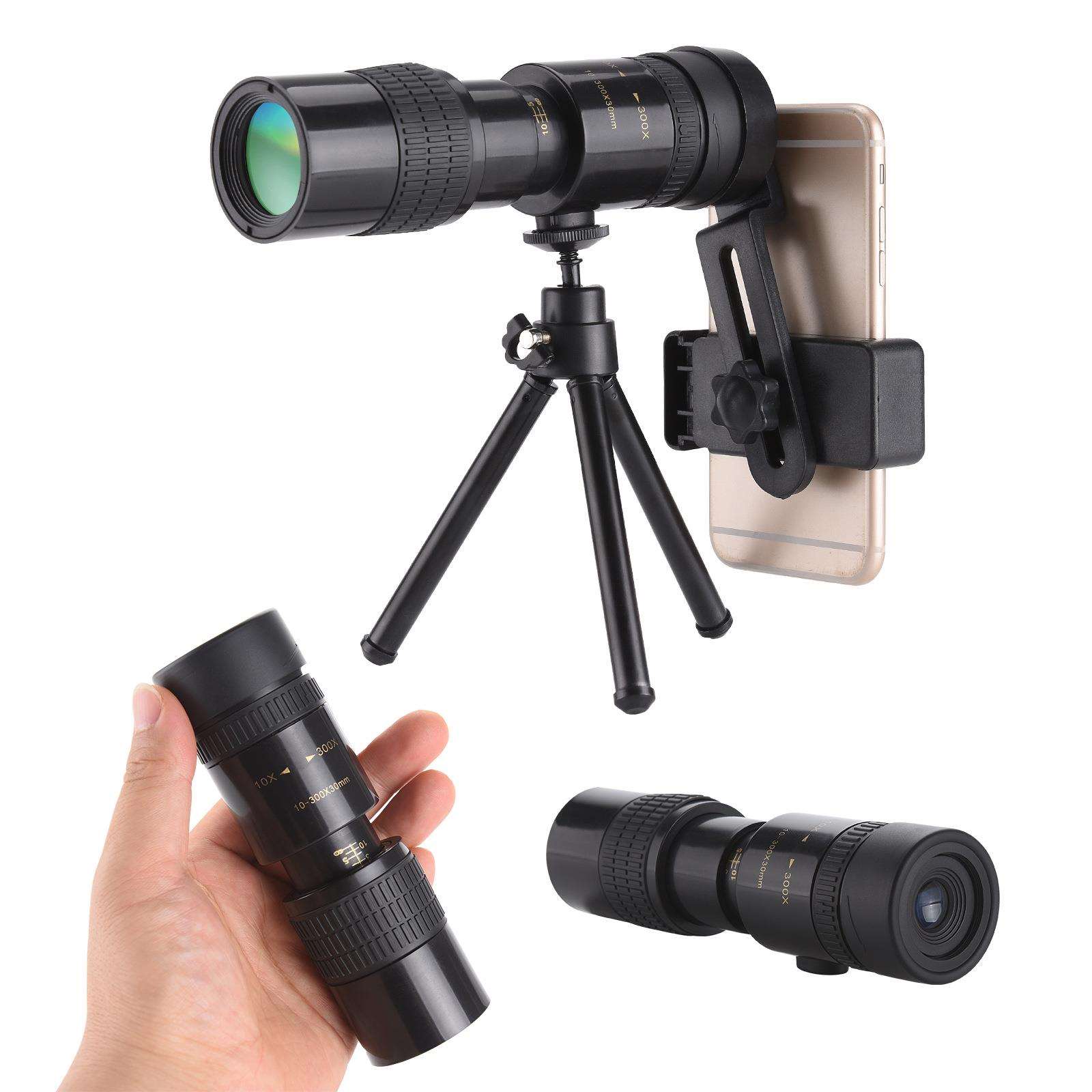 单筒望远镜变倍10-300X40高倍高清专业旅行户外便携式手机拍照