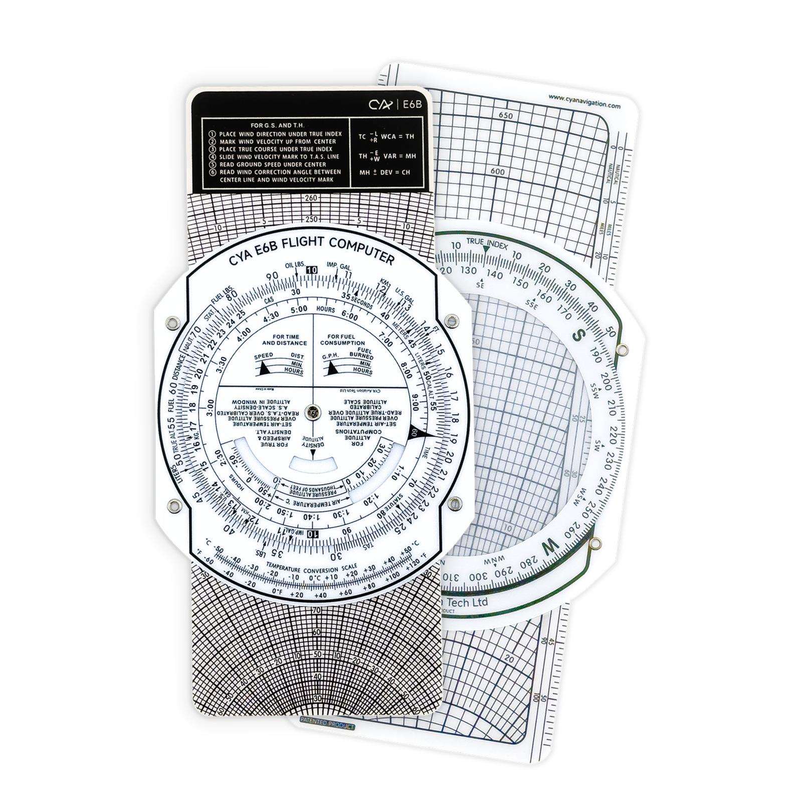 CYA塑料材质E6B民航专用各种飞行尺飞行工具飞行仪器飞行仪