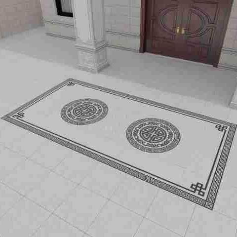 12厚户外地铺石2.4x4.2米无限拼花庭院别墅地砖园林院子防滑瓷砖