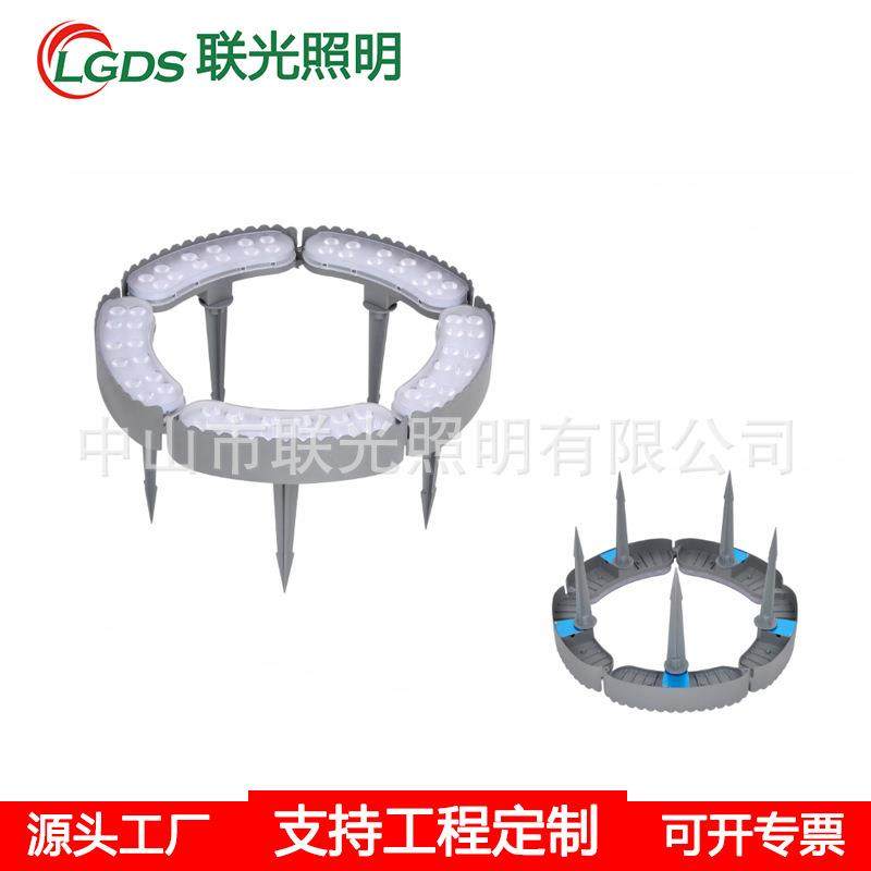 厂家新led抱树灯DC24V防水48W照树灯可拼接抱柱灯景观插地射树灯