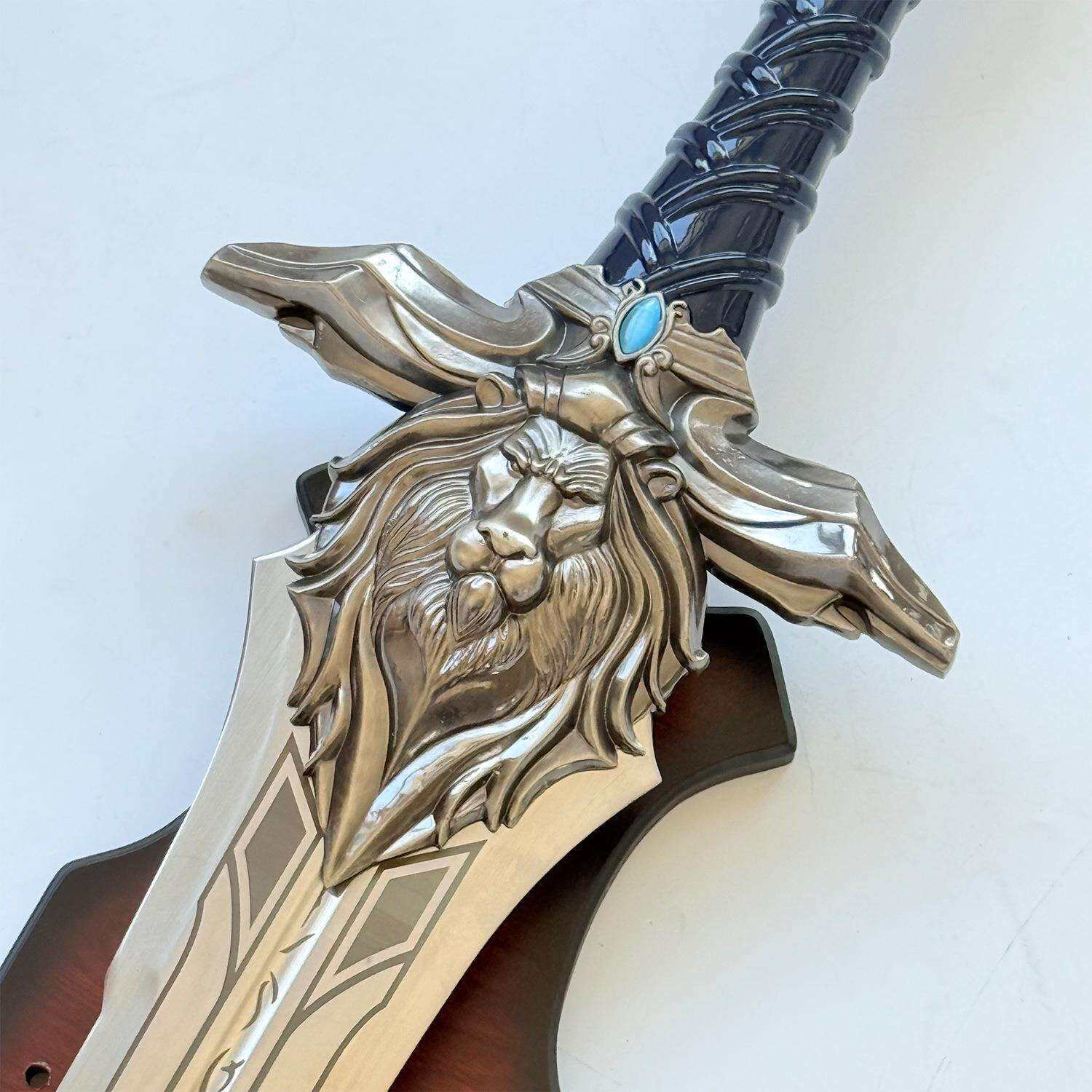 铸剑谷 魔兽世界皇家守卫剑WOW雄狮王剑莱恩国王cos武器全金属