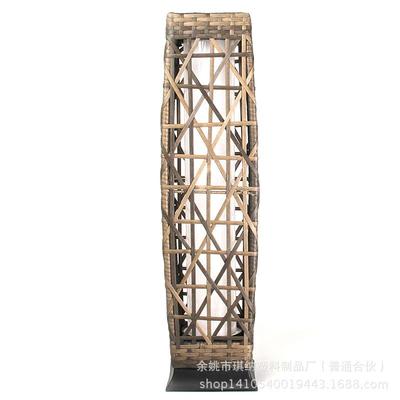 16*16/19*19*H68cm高品质led太阳能藤编庭院灯藤艺装饰灯具