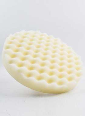 3M05723 白色抛光海绵轮粗蜡抛光海绵球 8寸自粘式海绵盘