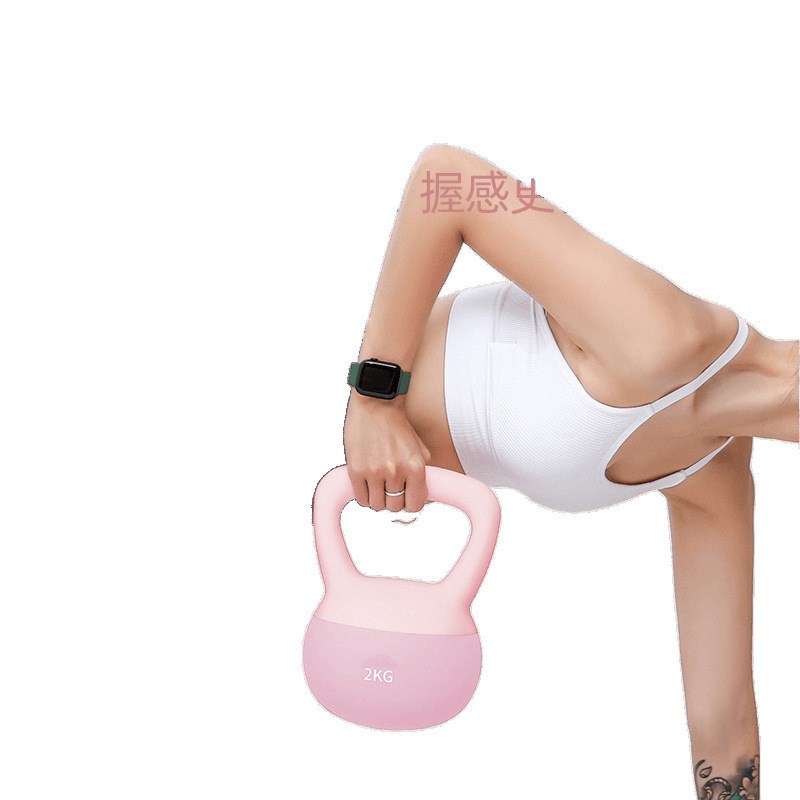 健身器材5公斤翘臀深蹲提壶哑铃男士力量训练宿舍软壶铃女士