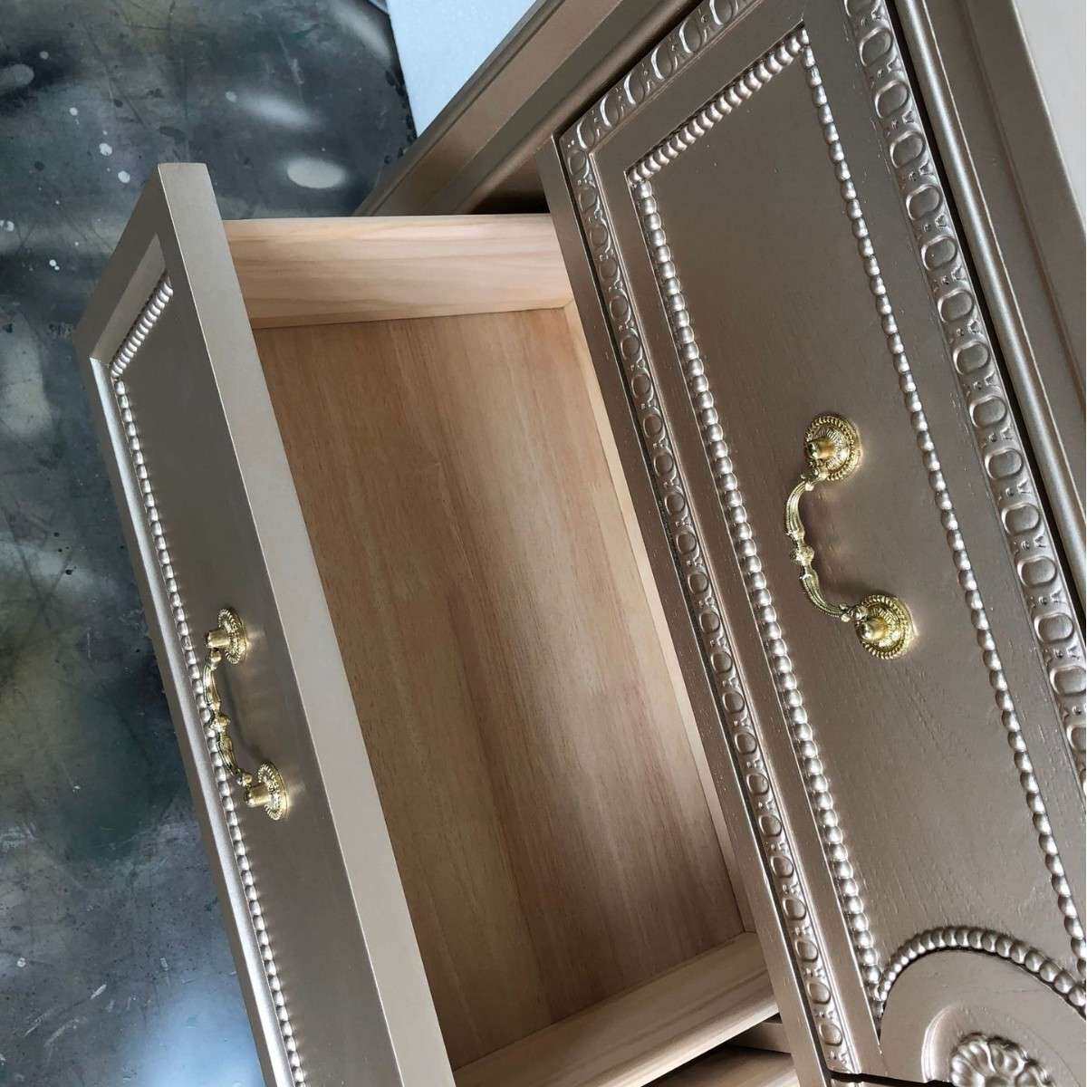 至高美克实木六斗柜餐边柜酒柜香槟金玄关柜欧式装饰柜工厂