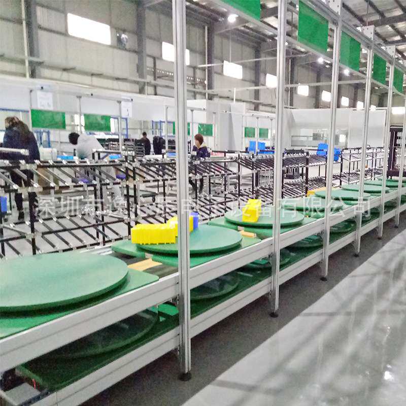 生产流水线方案设计双驱电动滑板车老化线总装线工装夹具带测试位
