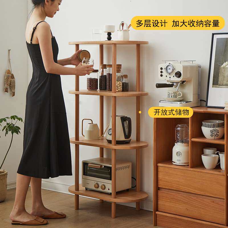 室内全实木落地花盆架现代简约隔板置物架阳台多层绿萝盆栽架子