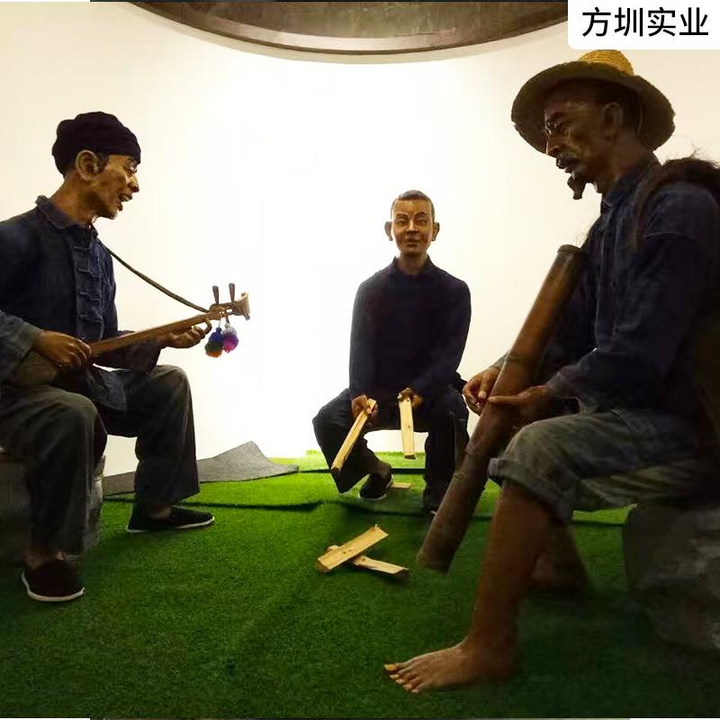 玻璃钢写实人物博物馆主题场馆项目承接大师手工打磨环保材料制作