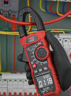 钳形表万用表TA813A高精度数字电流表多功能钳表交直流钳型万