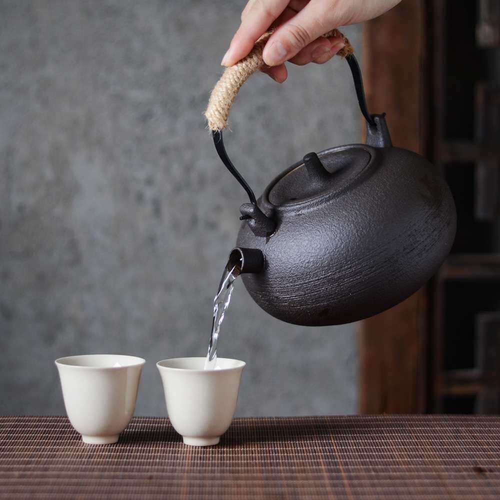 家用陶瓷茶具泡茶烧水壶茶壶陶壶圆形电陶炉煮茶炉小茶炉1000毫升